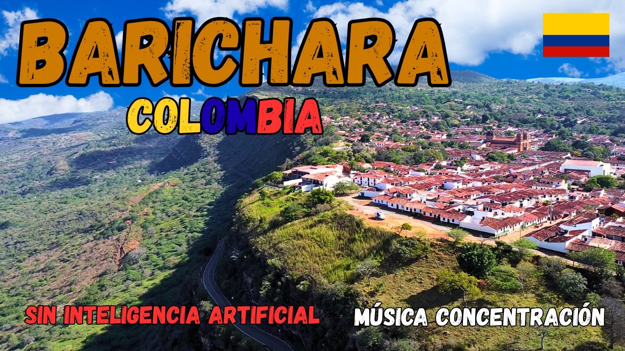 El Pueblo Mas BONITO de COLOMBIA 🎶Música de Concentración - 4k (Paisajes Reales - No IA) 🌎