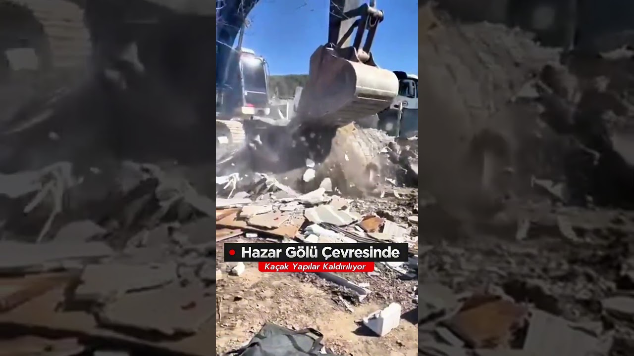 Hazar G&ouml;l&uuml; &Ccedil;evresinde Ka&ccedil;ak Yapılara M&uuml;dahale: İl &Ouml;zel İdaresi Harekete Ge&ccedil;ti