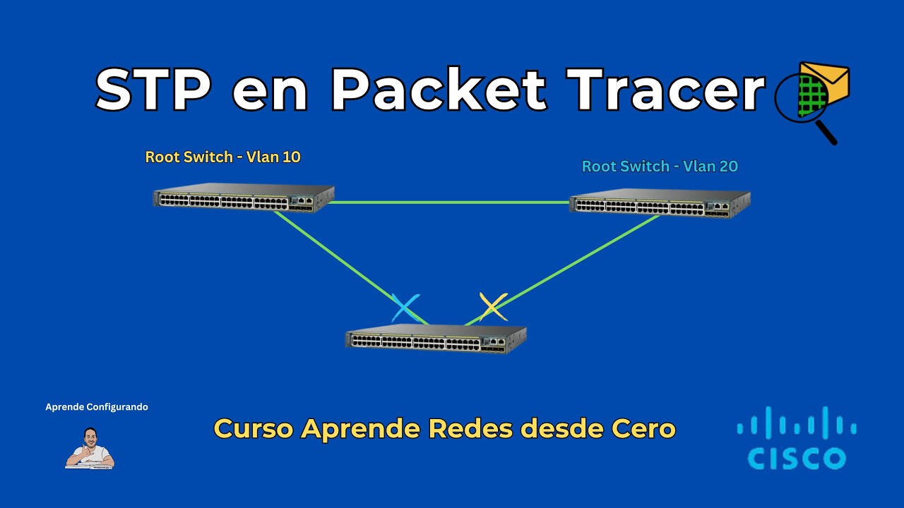 CCNA Gratis 2025 – Guía Práctica STP en Packet Tracer con 3 switches