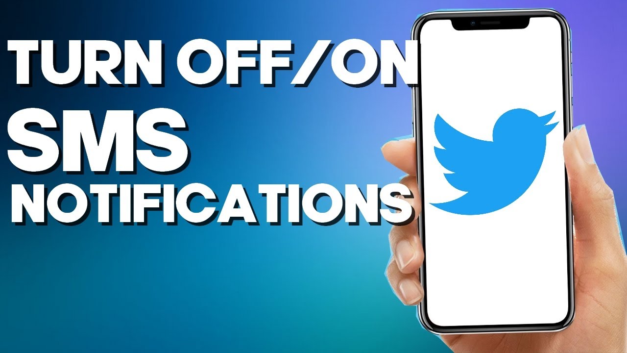 How to Turn off/on SMS Notifications on Twitter