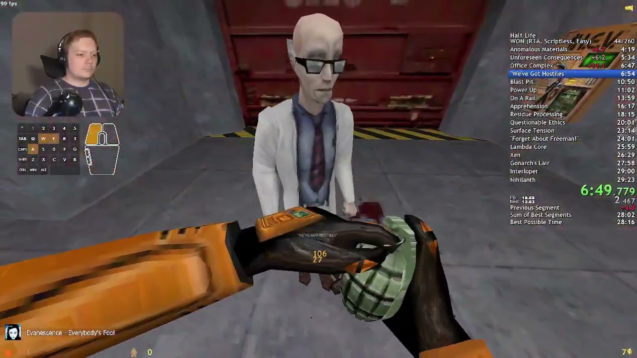 Half-Life in 28:54 (RTA, WON, Scriptless)