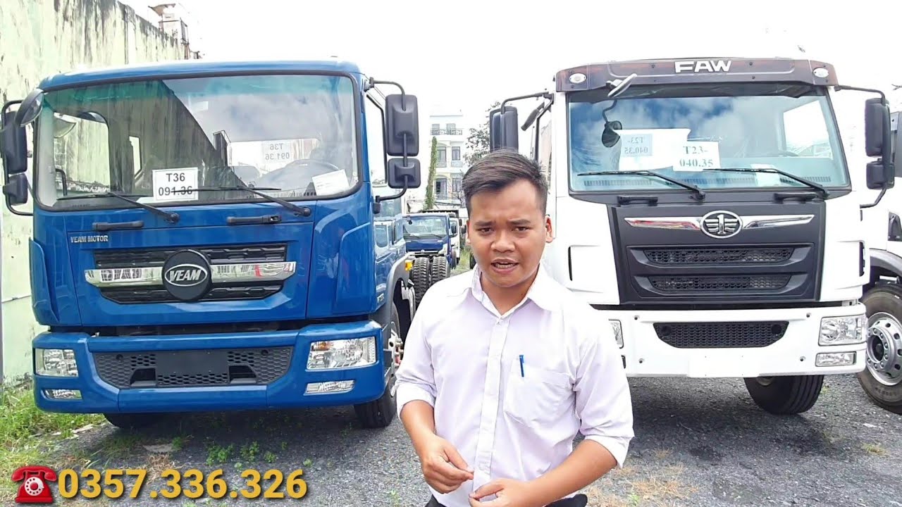 ✅So Sánh Xe Tải Faw 8.7 Tấn Máy WeiChai và Xe Tải Veam 9 Tấn Máy Cummins