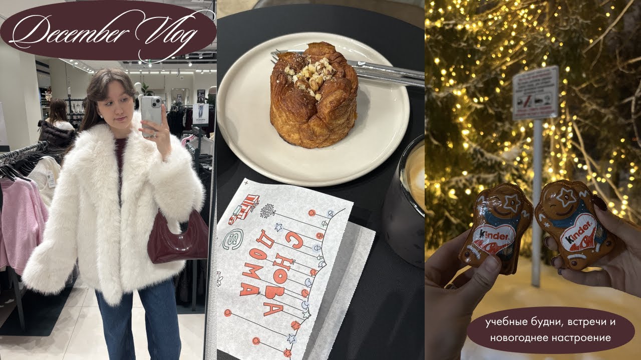 december vlog | учеба в нгу, съемки, встречи с друзьями