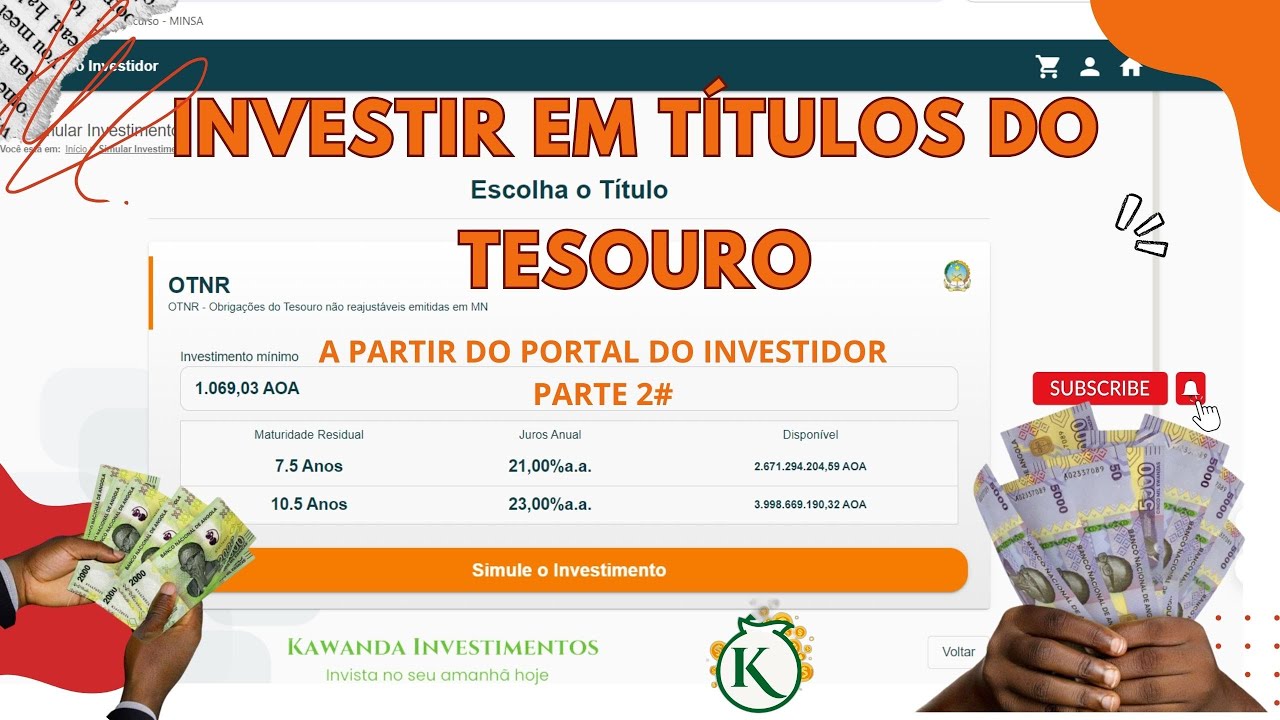 Investir em títulos do tesouro a partir do portal do investidor parte 2#