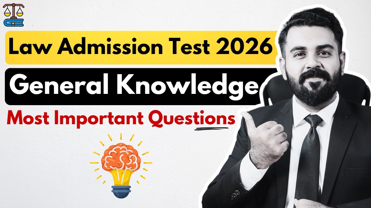General Knowledge Important MCQs for LAT 2026 | The Law Channel