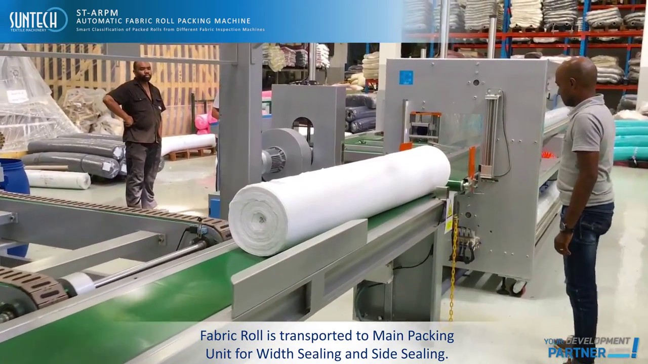 Fabric Roll Wrapping, Packing Machine, Smart Classification