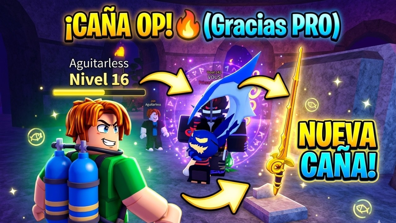 Subiendo de nivel a VELOCIDAD LUZ en Fisch gracias a mi amigo ⚡