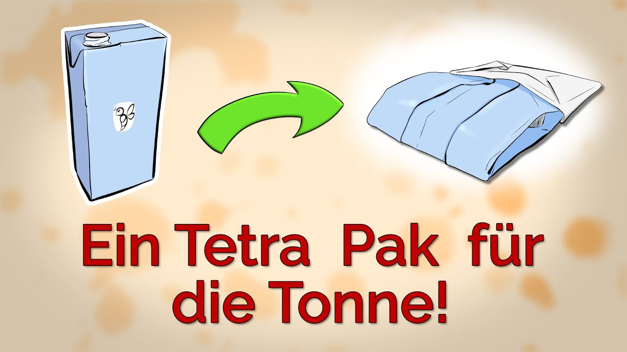 Wie man ein Tetra Pak platzsparend entsorgt