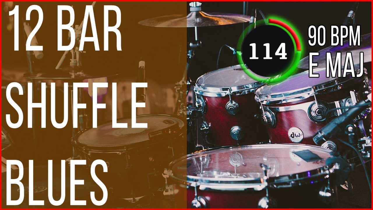 12 Bar E Blues Guitar Backing Track (Jam in E Major 90 BPM)