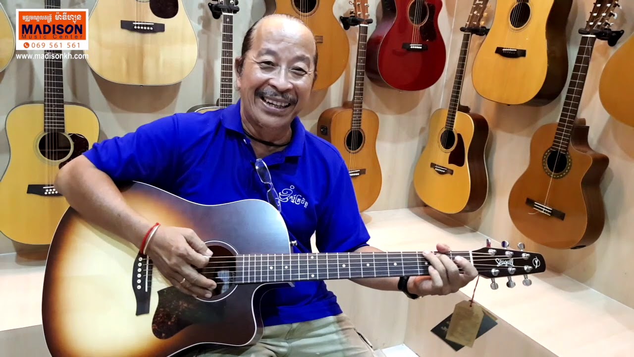 test Seagull Entourage Autum bust with Khmer test sing​ សាកសំលេងជាមួយហ្គីតា​ Seagull
