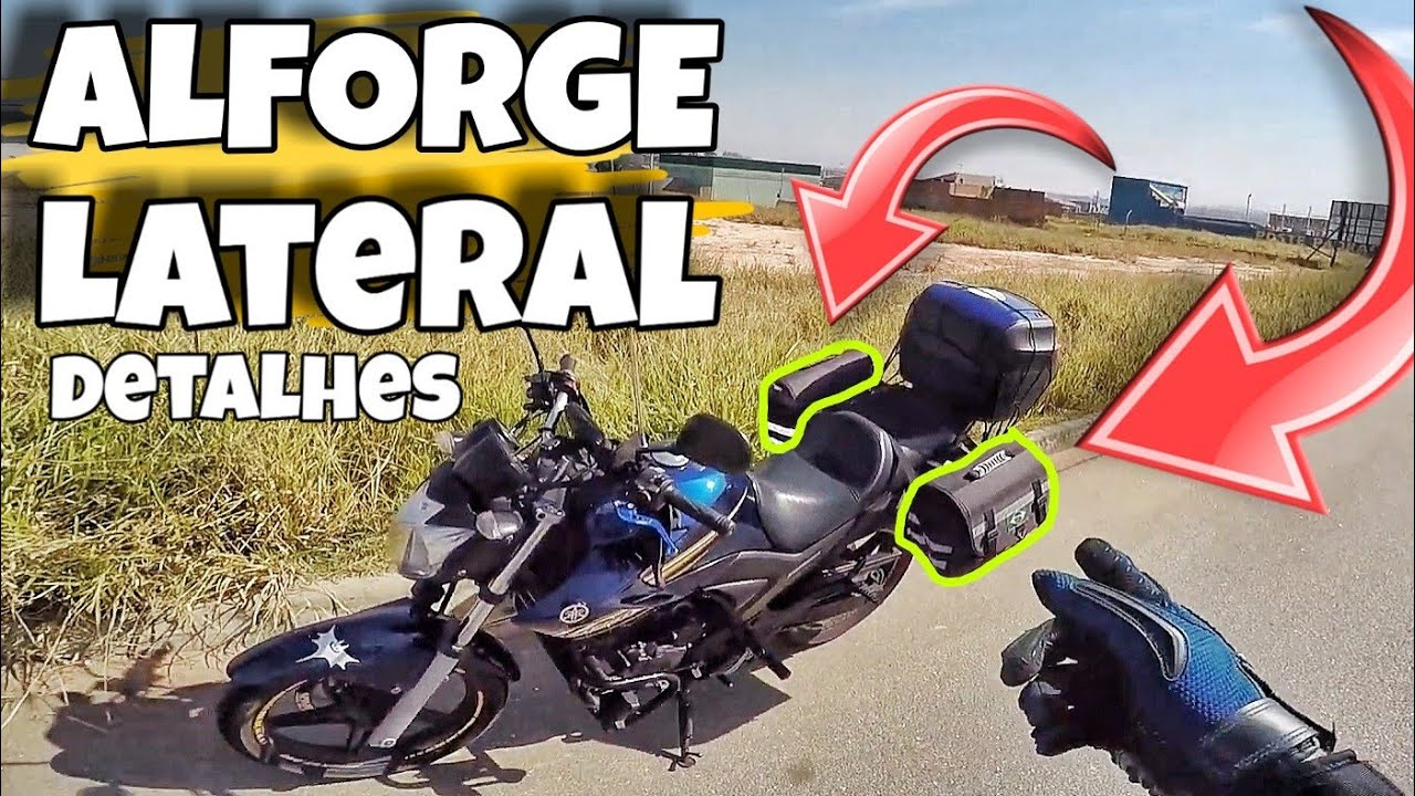 Alforge lateral Moto Yamaha Fazer 250 Equipada Viagem (LINK DE COMPRA DESCRIÇÃO)