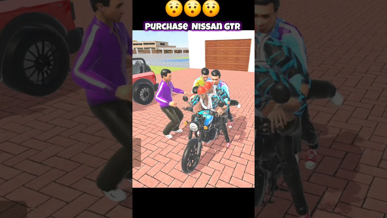 Jack purchase New Nissan GTR Indian theft Auto 🤩🥰 ( part 704) #shorts #gaming #ibd3d