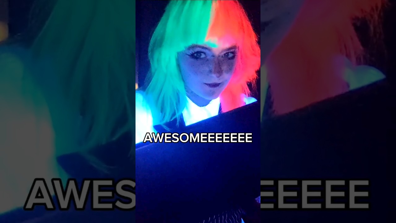 GLOW IN THE DARK UV HAIR!!!! #hairdye #alternativefashion #haircolor #alternativehair #hairdyeing