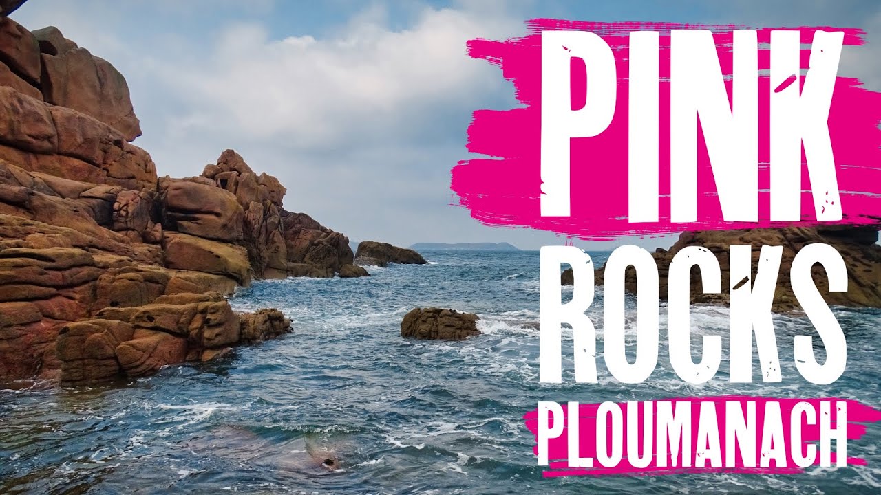 Pink Coastal Rocks | Granite Beach Perros Guirec | Unique Drone Shots Ploumanach