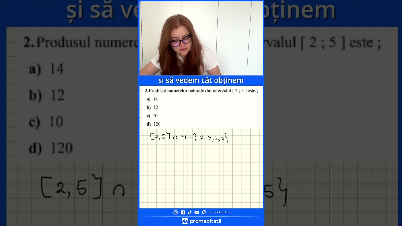 Intervale &icirc;nchise | Evaluarea Națională Matematică
