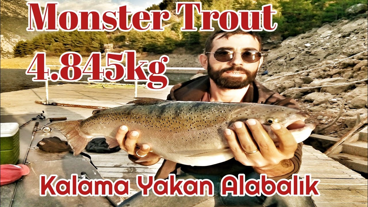 Antalya Alabalık Avı 4.845 kg GIANT (monster trout fishing)