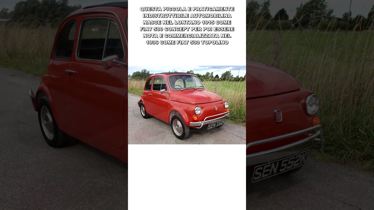Fiat 500 #fiat #500 #automobile #auto #motori #italia #ricordidalpassato