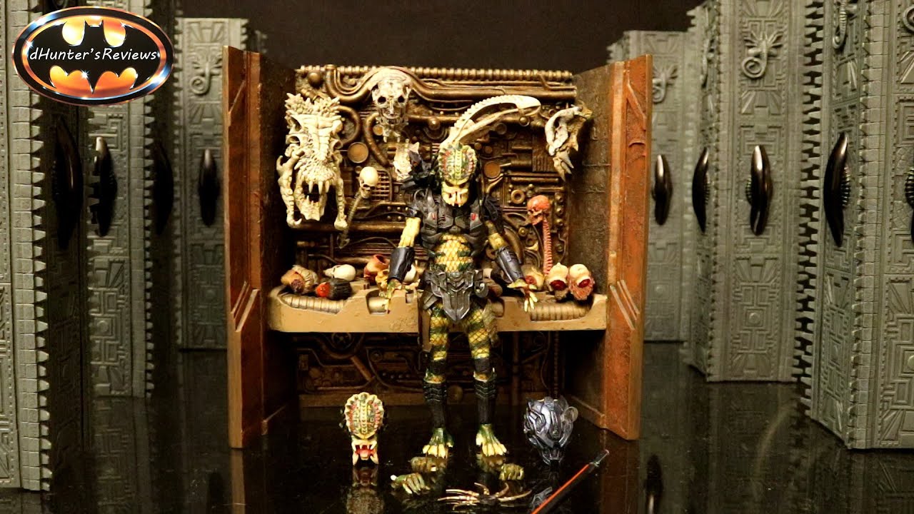 NECA Predator 2 Ultimate Armored Lost Predator Borg 30th Anniversary Action Figure Review Comparison