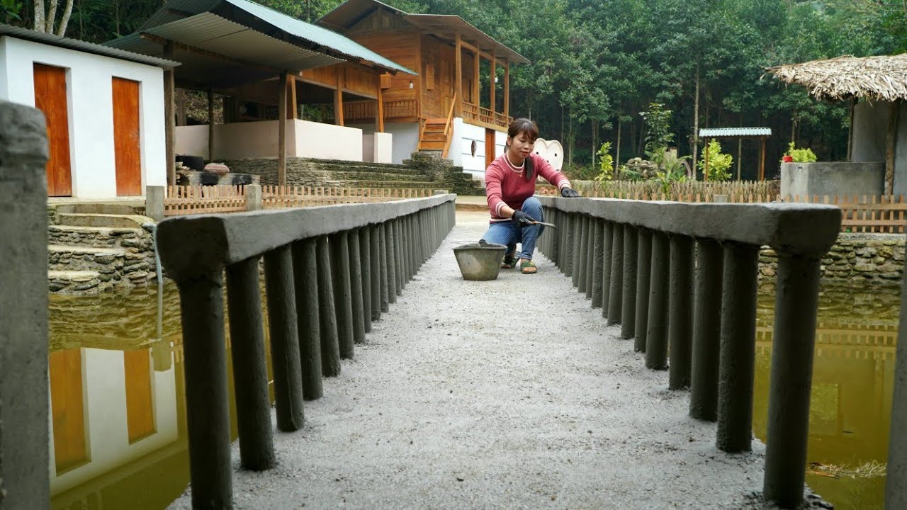 How to build a sturdy railing using concrete posts - Phùng Thị Chài