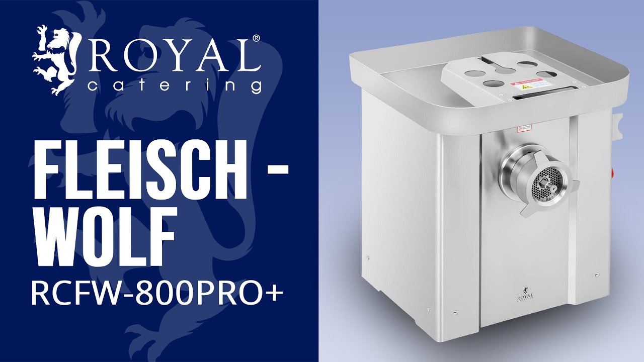 Fleischwolf RCFW-800PRO+  | Royal Catering | Produktvorstellung