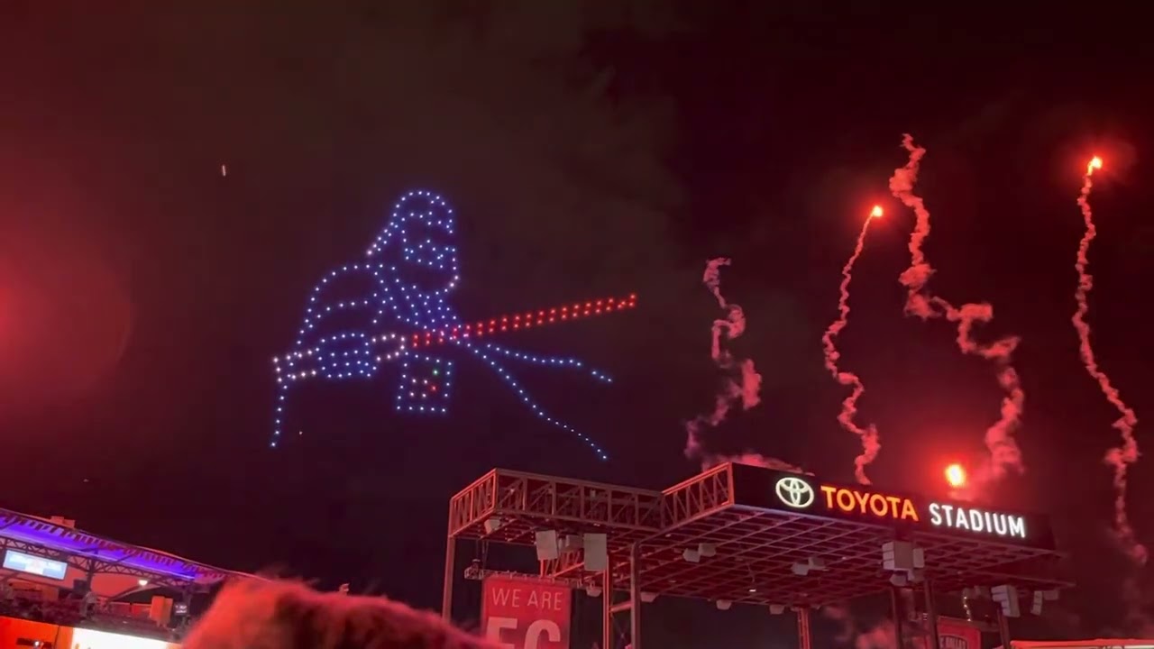 Star Wars Drone Show at Toyota Stadium Frisco,Tx