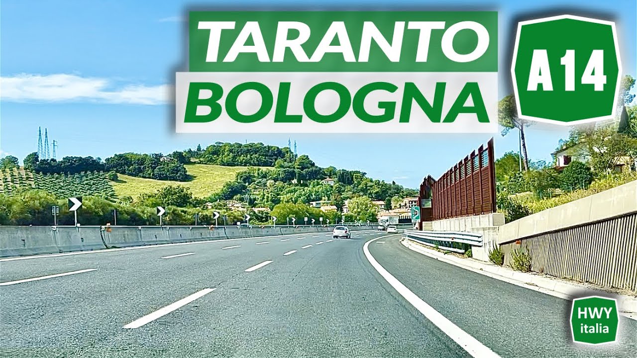 A14 Autostrada Adriatica | TARANTO - BOLOGNA | Percorso completo