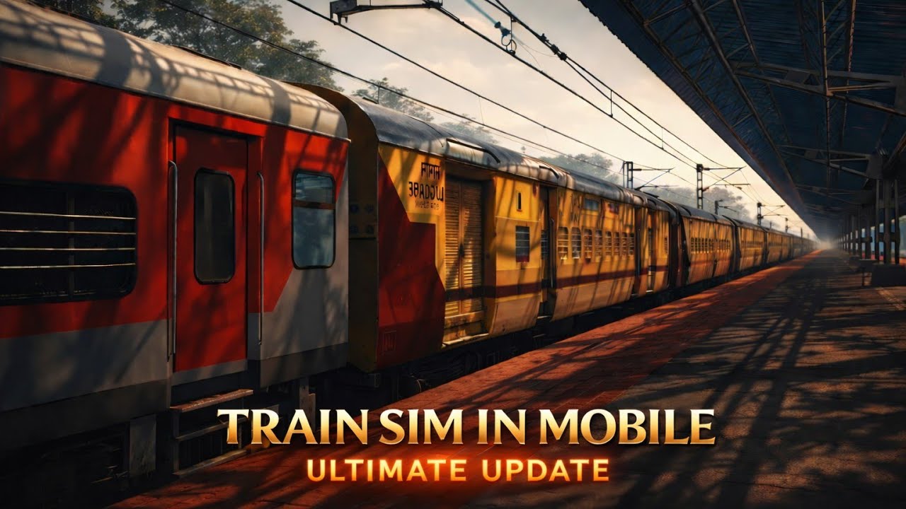 TRAIN SIM IN MOBILE NEW UPDATE ARRIVED | LHB & UTKRISHT COACH | TRAFFIC | COUPLING | ISHU K TECH