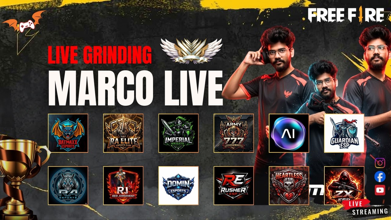 🔥 Full Map SQUAD Esports Tournament – Live! | Free Fire Battleground Action #freefirelive