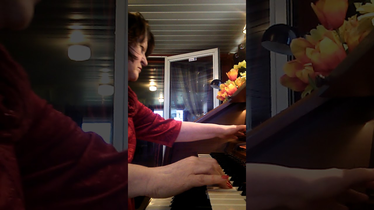 Brenda plays new composition, Chtistmas, The Happiest Time Of The Year