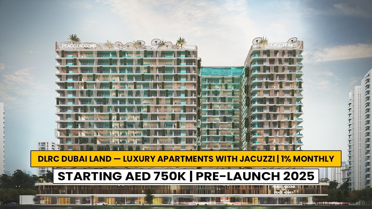 DLRC Dubai Land &mdash; Luxury Apartments with Jacuzzi | 1% Monthly | Starting AED 750K | Pre-Launch 2025
