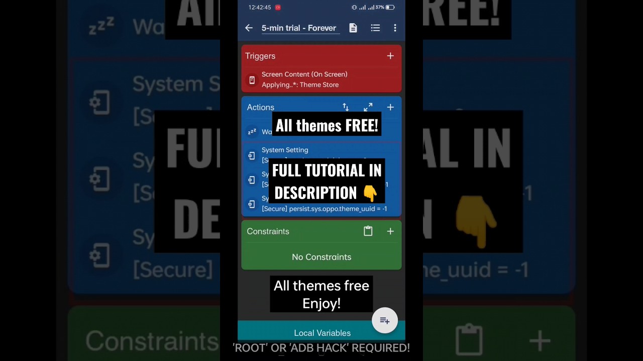 5-MINUTE TRIAL FIX (FOREVER) #shorts #youtubeshorts #automation #macrodroid #tutorial #trending