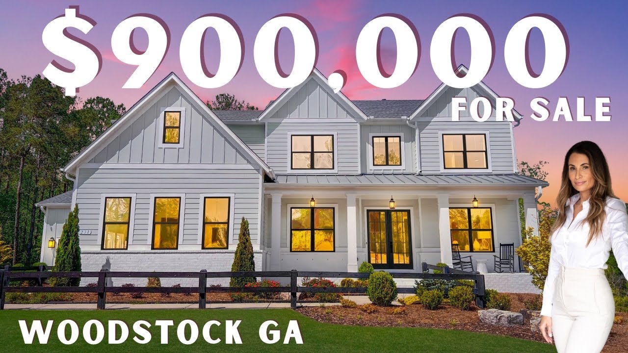 😍 Homes for Sale in Woodstock GA | STUNNING $1.1M Toll Brothers Model Home Tour in Woodstock GA 😍