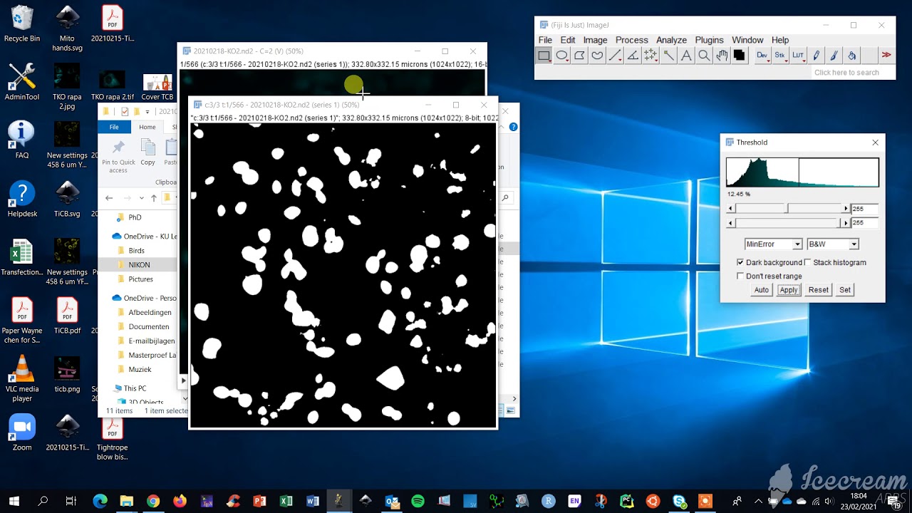 Detect fluorescent cells with ImageJ