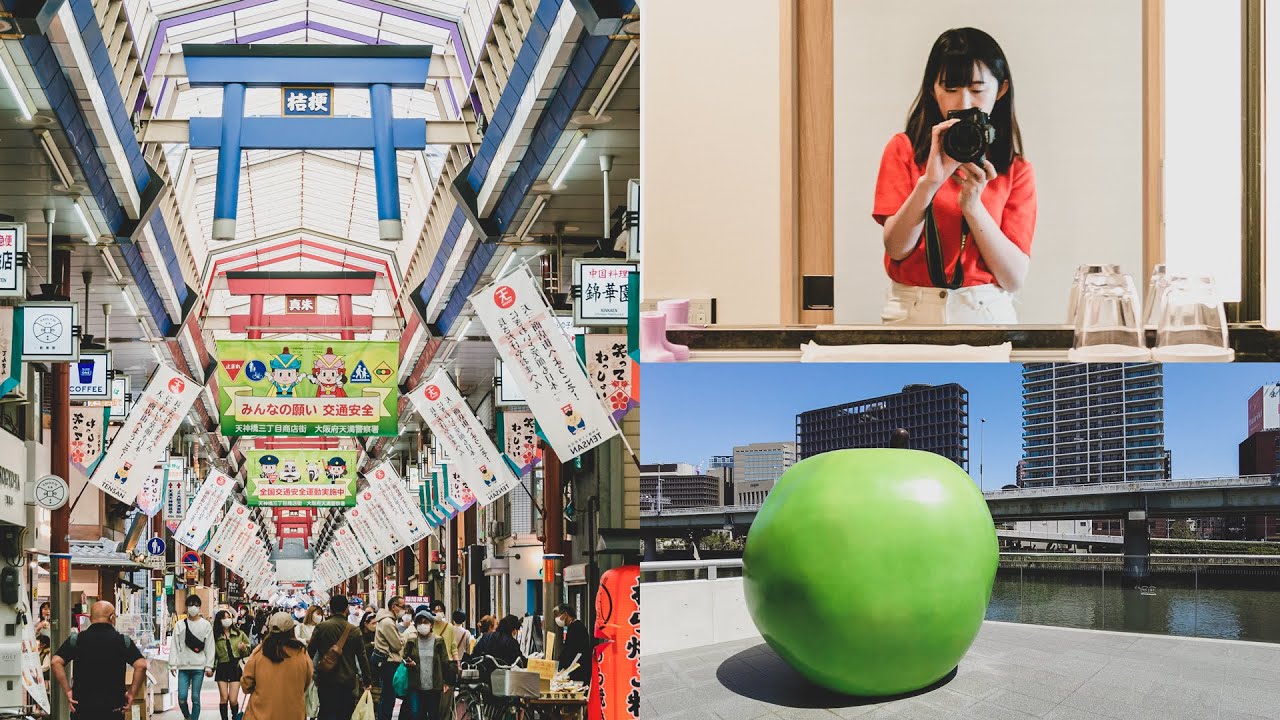 【Japan Travel】Однодневная поездка в Осаку ✨Торговая улица Тэндзинбашисудзи, фестиваль глициний