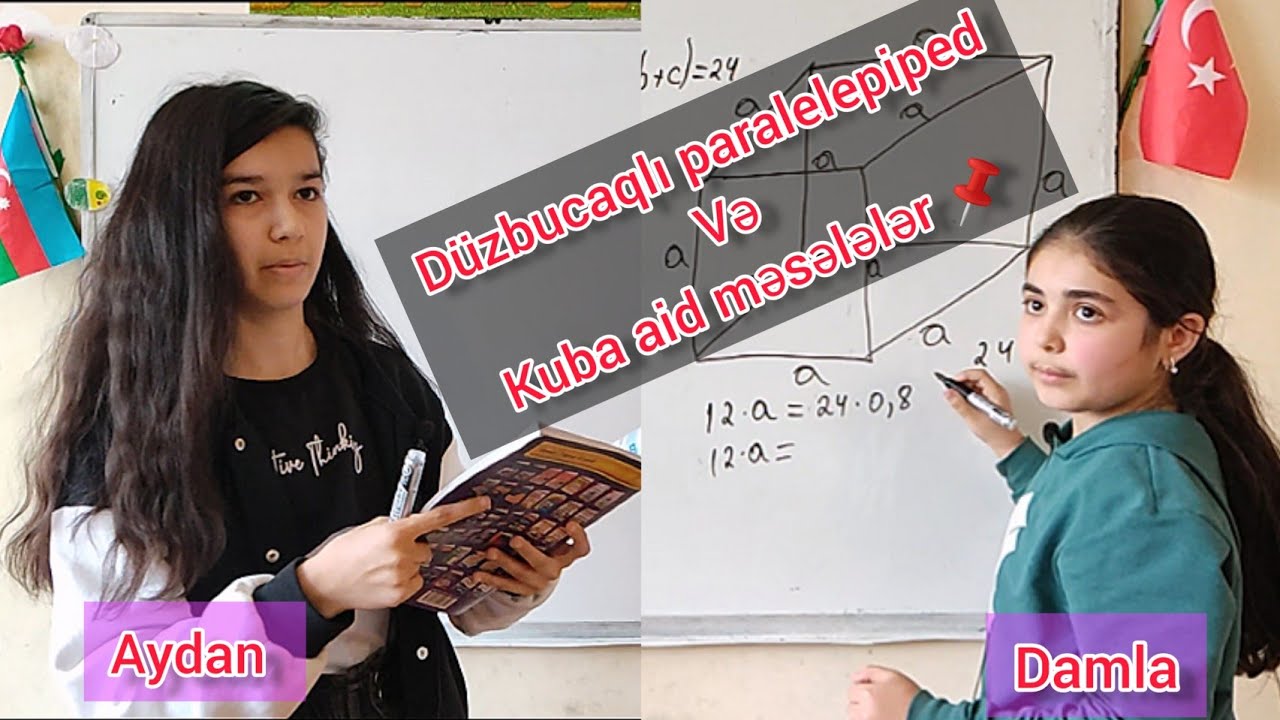 5-ci siniflərlə düzbucaqlı paralelepiped və kuba aid testlər işlədik #riyaziyyat