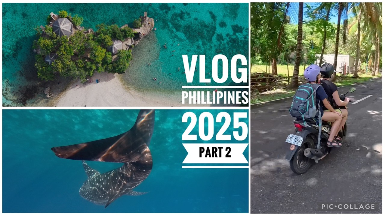 Vlog Phillipines 2025 part 2 - Siquijor, Cebu, Oslob, Whaleshark, Moalboal