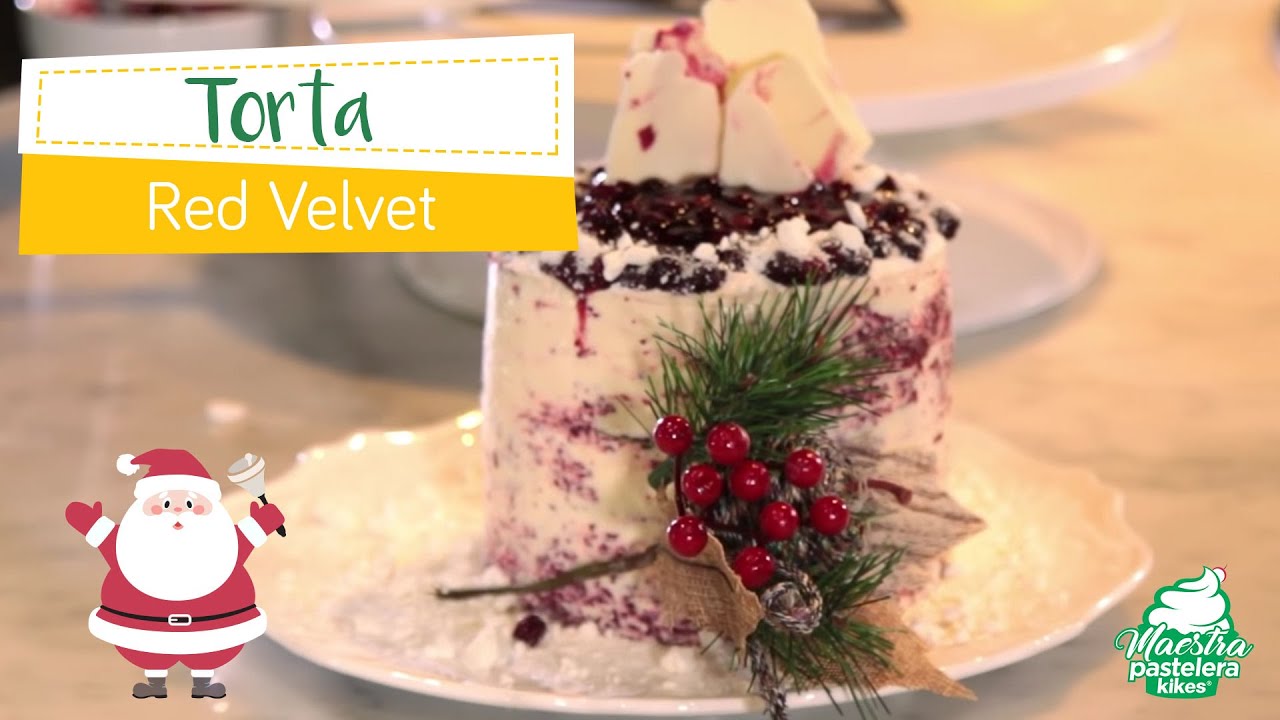Torta red velvet - Maestra Pastelera Kikes / Especial de Navidad