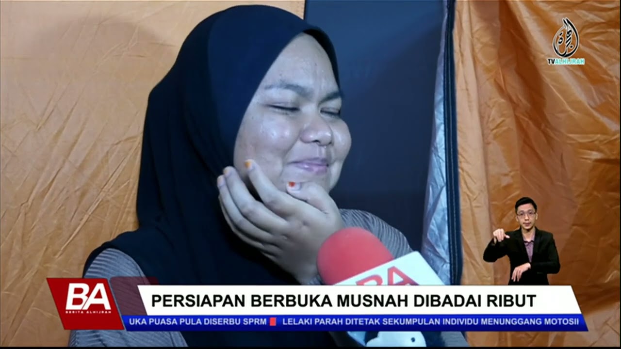 PERSIAPAN BERBUKA MUSNAH DIBADAI RIBUT