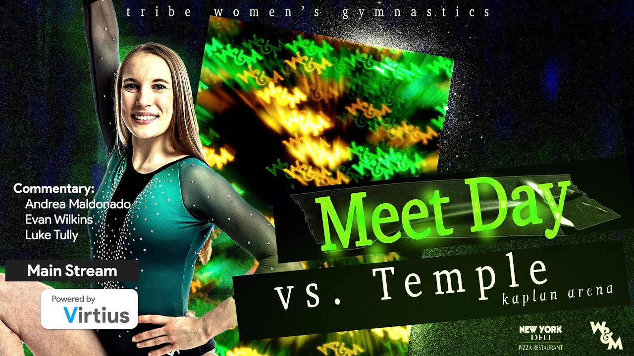 (Official Stream) William & Mary vs Temple  - Women's NCAA Gymnastics