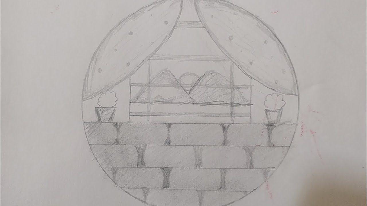 Drawing of widow view of sunrise #@DrawingofAyush