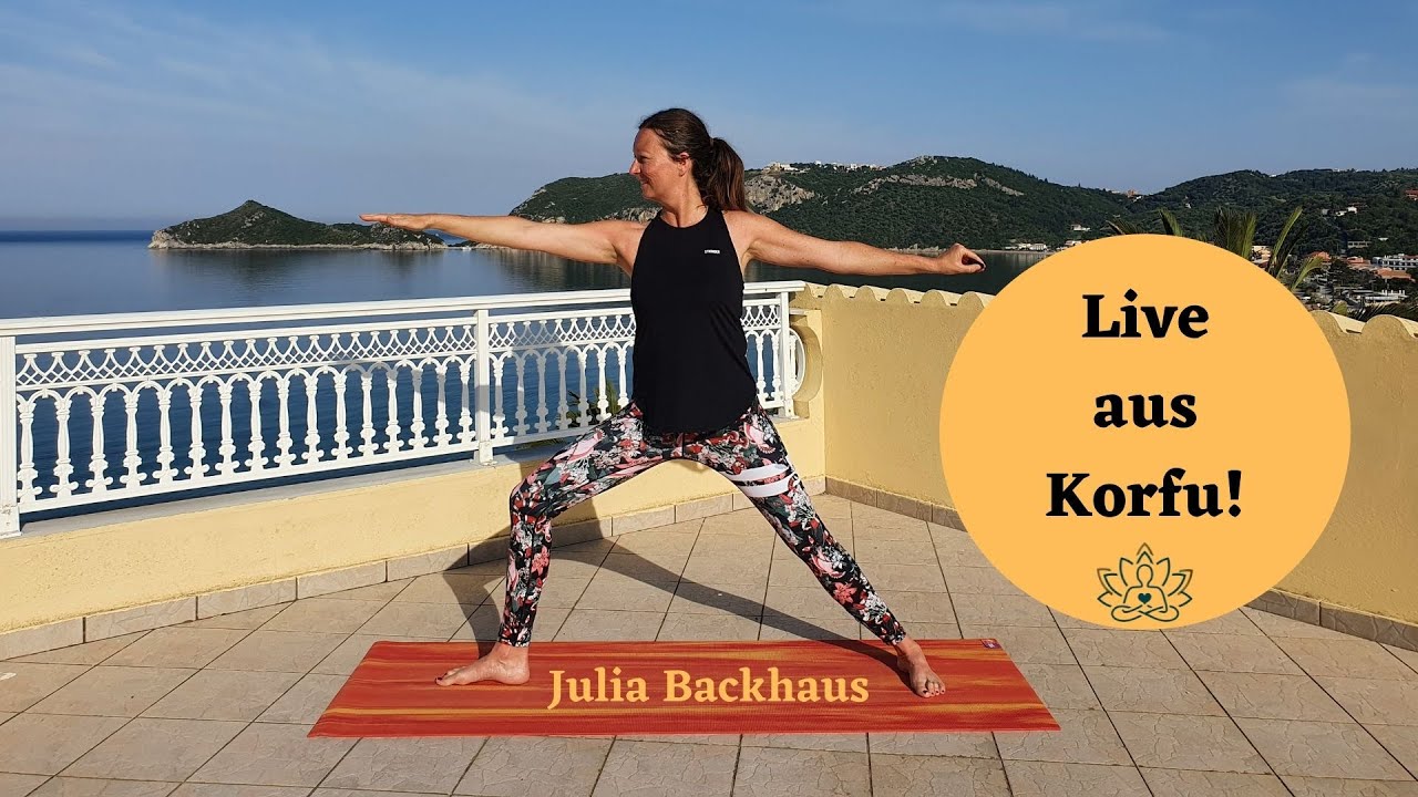 Yoga Live aus Korfu mit Julia Backhaus!
