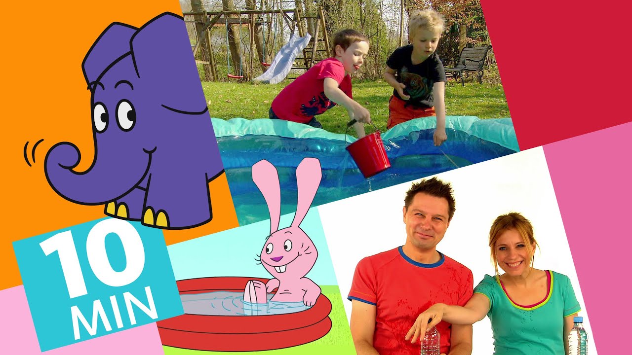 Hallo Elefant - Streich mit Wasserflasche & Wie leert man ein Planschbecken  | Der Elefant | WDR