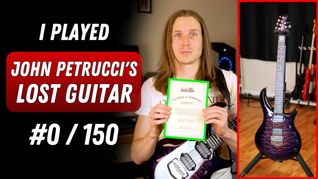 I played John Petrucci's LOST Purple Nebula Guitar [FULL DEMO]