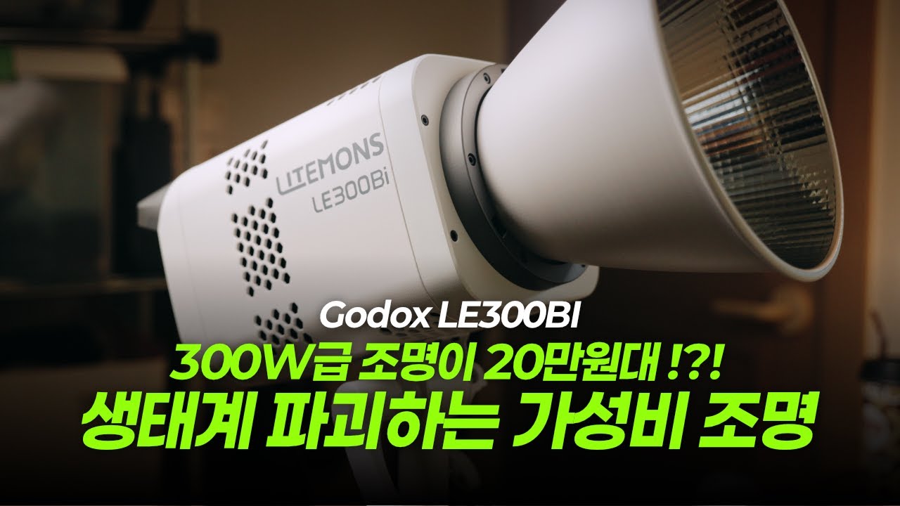 20만원대 300W 조명... 생태계 파괴하는 가성비 조명 고독스 LE300BI 리뷰