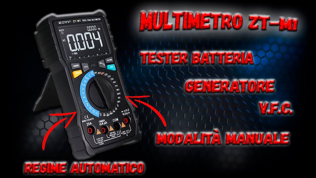 ✅ Generatore, tester della batteria, VFC e altro ancora... Multimetro ZOYI ZT-M1. Revisione e test ✅