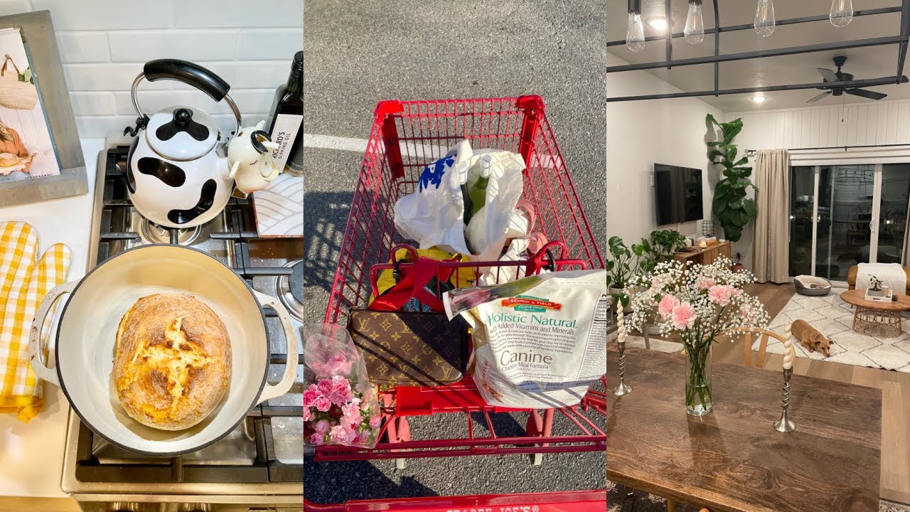 VLOG | new vlog camera, grocery haul, make bread with me