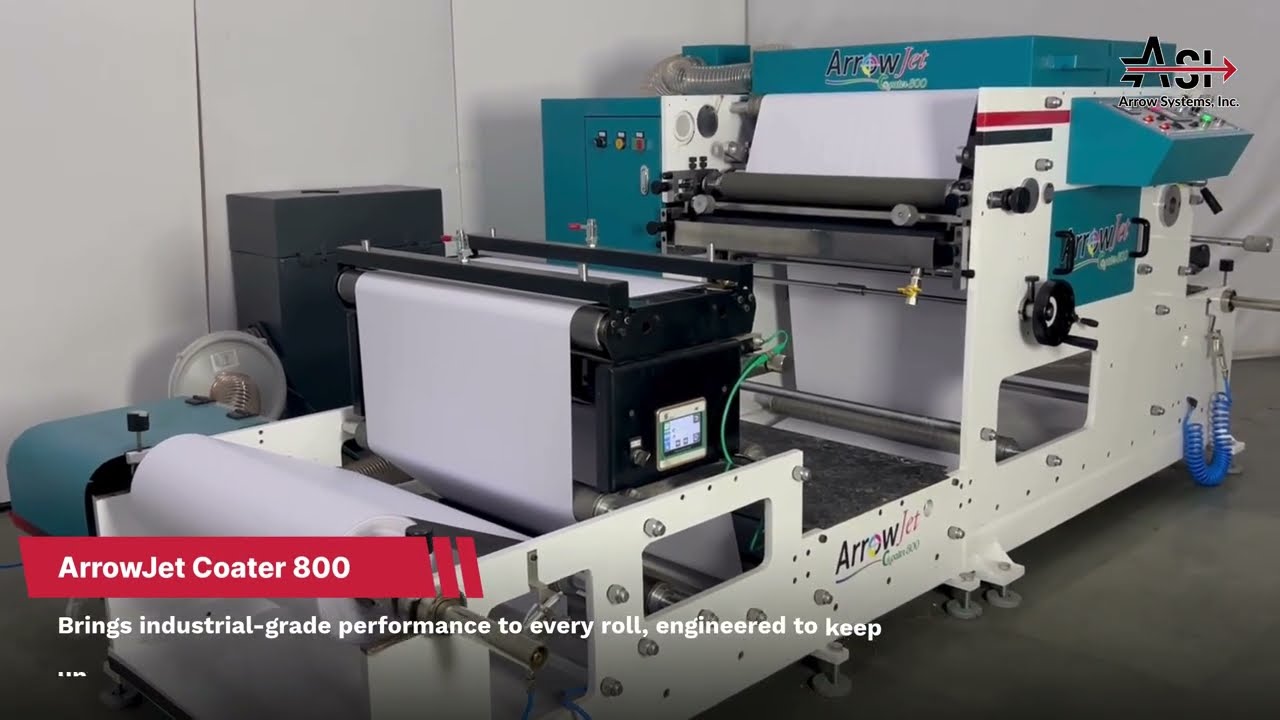 Meet the ArrowJet Coater 800: Precision Coating for Professional Labels