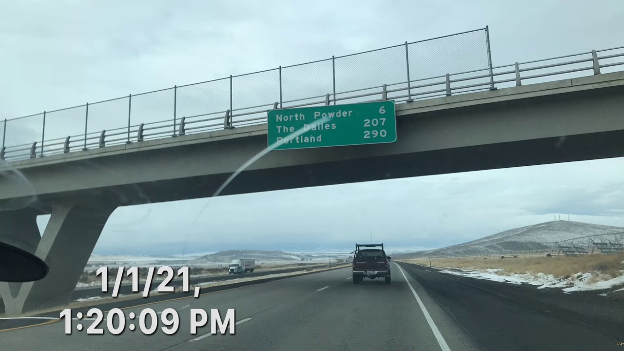 Timelapse Driving: Centerville, UT to Yakima, WA 01 January, 2021