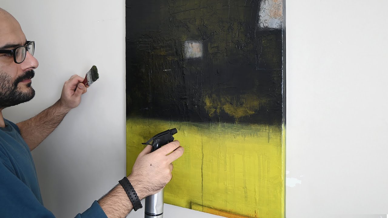Create Minimalist! Easy Abstract Painting techniques - Layering - Meditative - abstract landscape