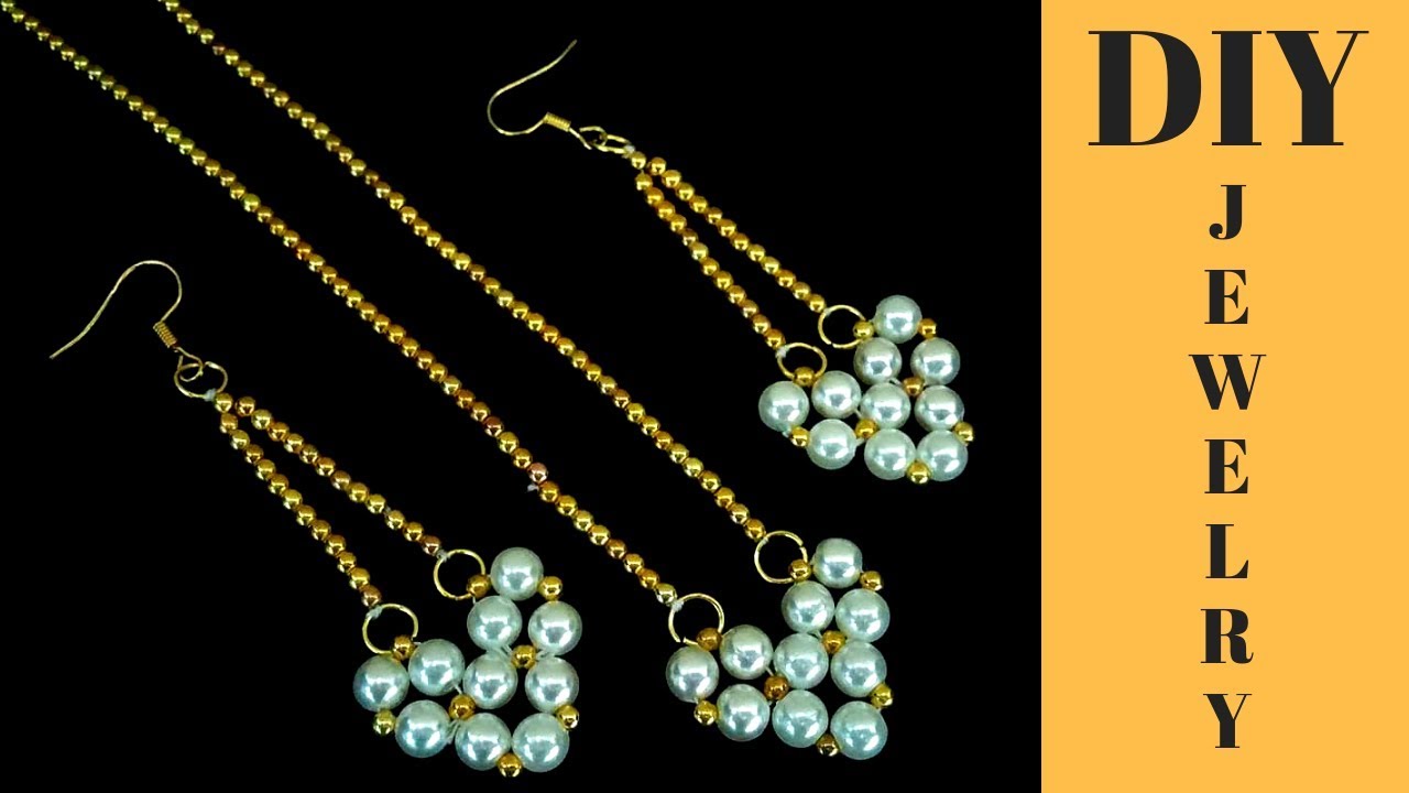 Beaded earrings.(pendant) How to make earrings. Beginner beading project. 10 minutes DIY earrings